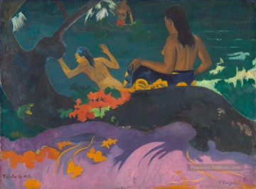 Fatata te miti Près de la mer postimpressionnisme Primitivisme Paul Gauguin Peinture à l'huile